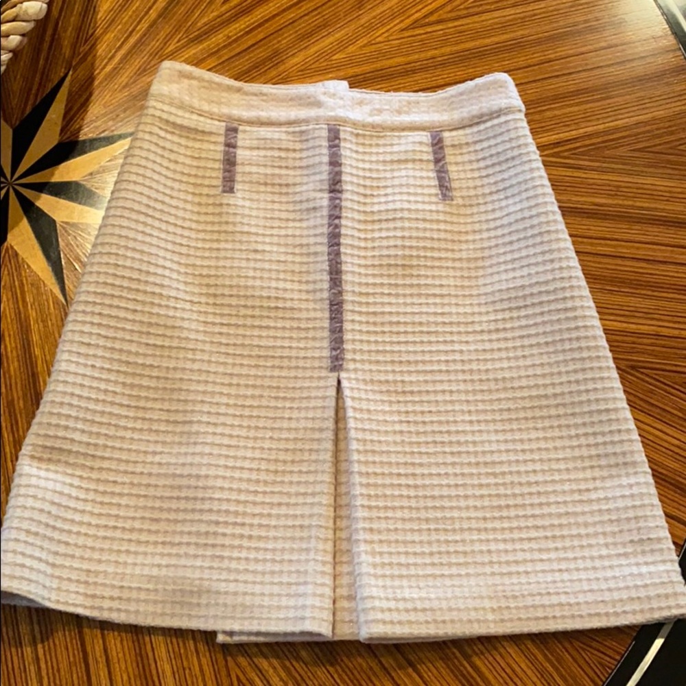 MARC JACOBS Wool Skirt with Velvet Accents